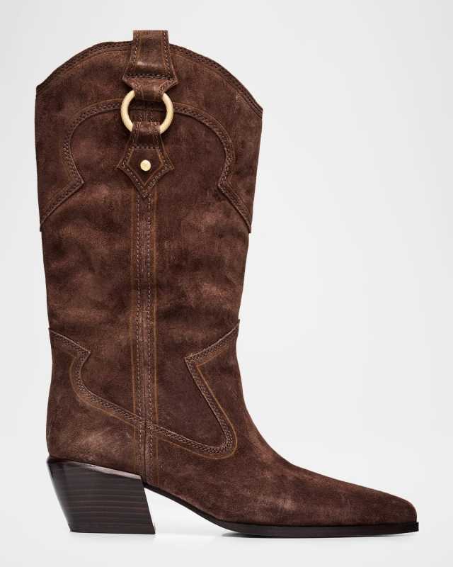 Joni Suede Cowboy Boots